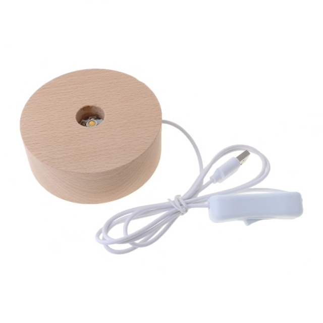 Подставка с подсветкой для акрилового кубика (USB).