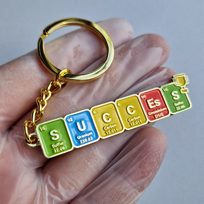 Металлический химический брелок SUCCEsS 20x65 mm