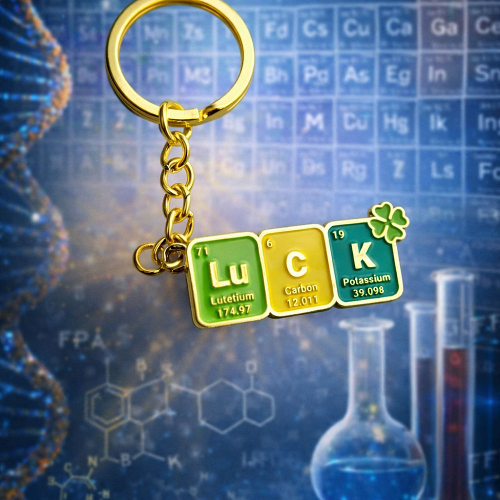 Металлический химический брелок LuCK 20x45 mm