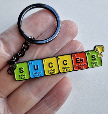 Металлический химический брелок SUCCEsS 20x65 mm