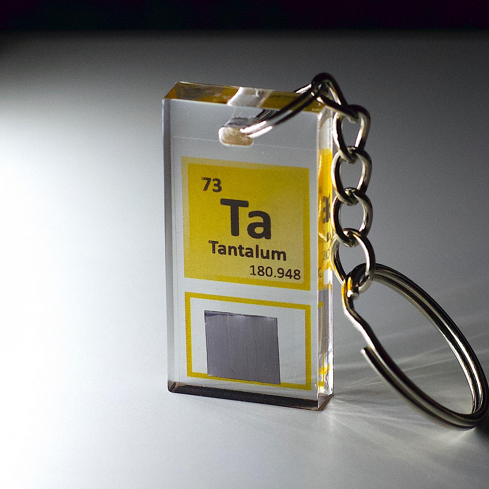 Брелок 20х40 мм. Тантал (Ta)