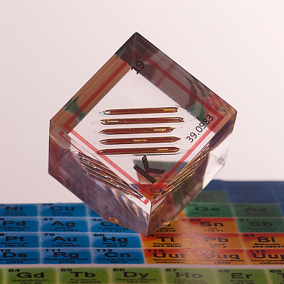 Акриловый кубик. Калий (K). 25x25x25 мм.